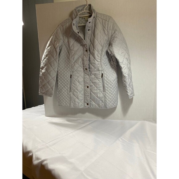 Appleseed’s Jacket Women’s PM Gray Berkshire Quilted  Lightweight NWOT Size PM - Picture 10 of 12